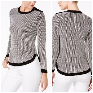 Petite Size Charter Club Bi-Colored Stitch Sweater